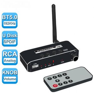 192KHz DAC Digital to Analog Audio Converter <strong>Bluetooth</strong> <strong>Receiver</strong> Optical SPDIF Toslink USB Disk to RCA 3.5mm Jack Amplifier - Product Image 5