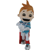 Costume de mascotte de football pour adultes Blue Sky - Conception personnalisée en matériau EVA - Édition de Noël