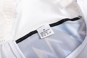 Cuissard de cyclisme unisexe performant à imprimé géométrique coloré et réfléchissant, respirant et rembourré, pour la course de compétition - Product Image 6