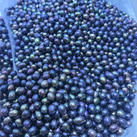 Perles de riz d'eau douce naturelles noires Edwin, qualité AAA/AAAA, perles en vrac, plusieurs tailles disponibles, nacre lisse, Zhejiang Chine