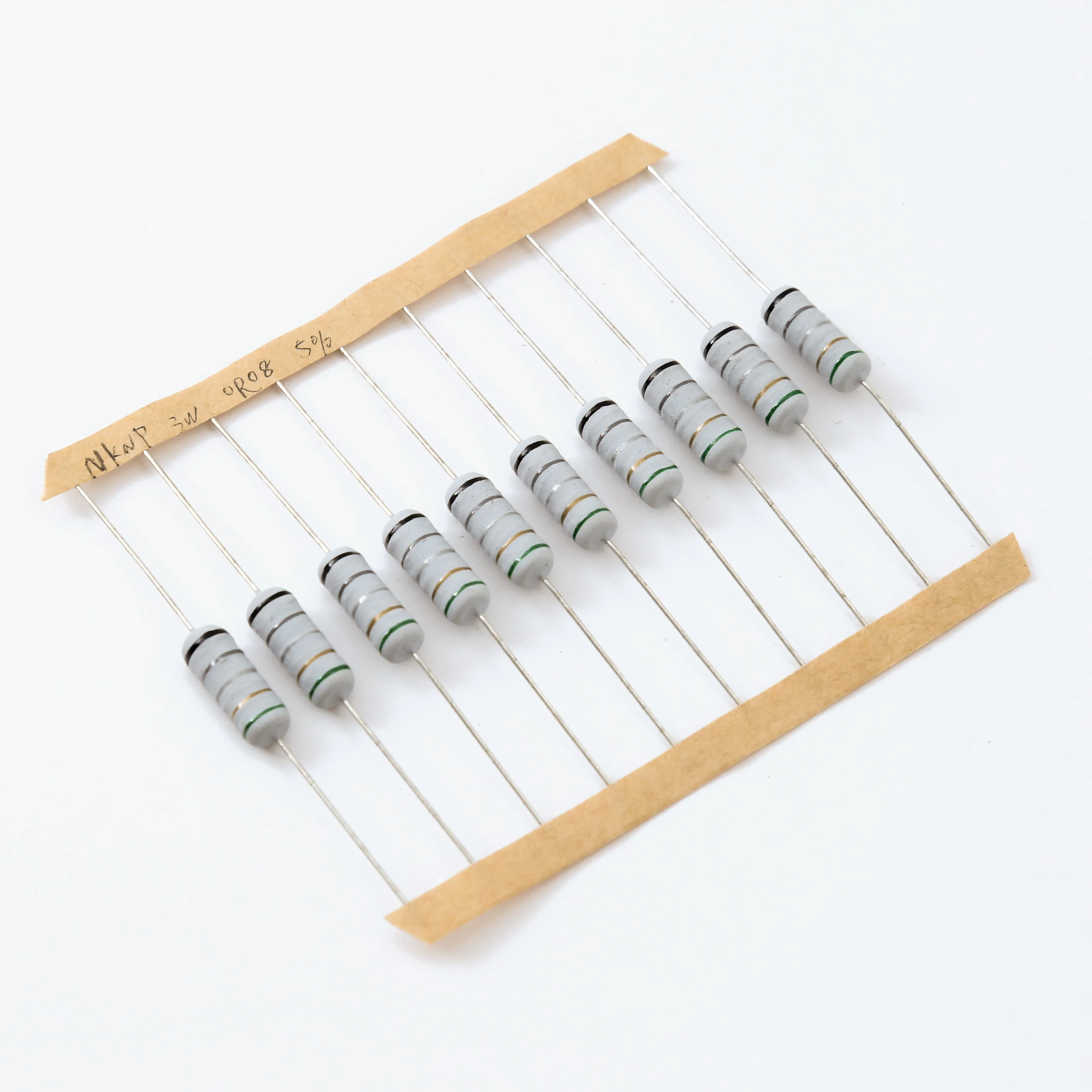 Wirewound Fuse Resistor 1/8W 1/4W 1/2W 1W 2W 3W 5W 5% Tolerance Winding Resistor KNP Wirewound Resistors