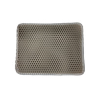 Tapis double couche en matériau EVA souple alvéolé, imperméable, anti-éclaboussures, pour bac à litière, tapis de protection pour litière de chat