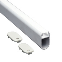Profilé LED en aluminium à montage en surface avec diffuseur PC pour éclairage de placard, armoire, bande LED COB, OEM ODM