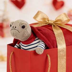 Nouvelle Peluche Tortue Saint-Valentin : Adorable Tortue Romantique Timmy en Peluche, 11-30cm, pour Enfants de 7-14 Ans - Product Image 2