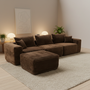 Ensemble modulaire de luxe le plus populaire avec section extensible en mousse compressée sous vide pour mobilier de salon - Product Image 4