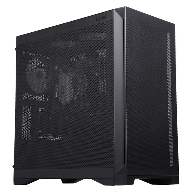 Iron Mesh Side Plate MATX Mini ITX Cube Custom Gaming Computer Case PC Metal Mesh Supports 240mm Water-cooled Heat Dissipation