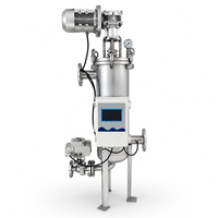 Filtre à eau autonettoyant de type brosse automatique, contrôlé par PLC, avec écran en acier inoxydable pour eau industrielle