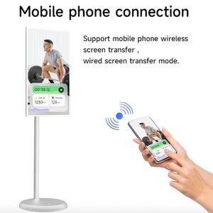 <span class=keywords><strong>Televisor</strong></span> Inteligente LED Blanco de 27 Pulgadas con Resolución 4K, Modo de Juego, Pantalla Táctil, Sistema Android, Diseño Portátil - Product Image 3