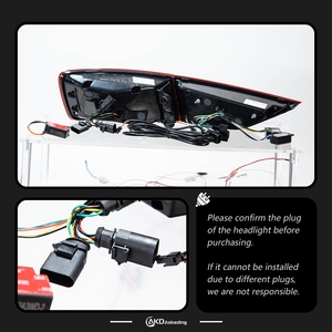 AKD - Nueva Luz Trasera LED para Audi A3 Sedan 2013-2019 S3, Lámpara Trasera con Señal Dinámica, Animación, Freno, Reversa, Accesorios - Product Image 5