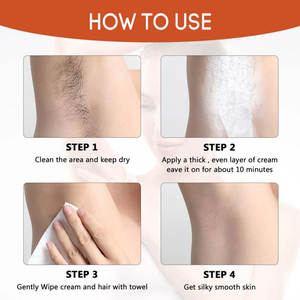 Crème dépilatoire permanente pour femmes, efficacité rapide, corps entier, sans douleur, zone intime, marque privée - Product Image 4