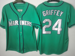 Sıcak Fırsat # 44 Julio Rodriguez # 24 Ken Griffey Jr. Erkekler Seattle Mariners Beyzbol Forması - Product Image 6