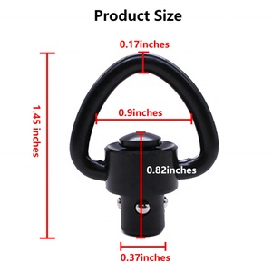 Tactical QD Sling Swivel Stainless Steel Push Button <b>Hunting</b> <b>Accessory</b> - Product Image 2