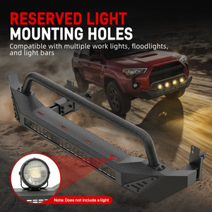 Kit de Protección de Parachoques Delantero con Revestimiento de Polvo de Acero Q235 BEVINSEE para <span class=keywords><strong>Toyota</strong></span> <span class=keywords><strong>4Runner</strong></span> 2014-2024 2022 <span class=keywords><strong>2023</strong></span> Todoterreno <span class=keywords><strong>4x4</strong></span> Mejora Off-Road - Product Image 3