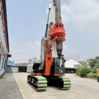 Plataforma de Perforación Rotatoria Montada sobre Orugas DR-150, Sistema Totalmente Hidráulico, Componentes Centrales de Engranajes y PLC, 30 m de Profundidad para Cimentaciones de Pilotes