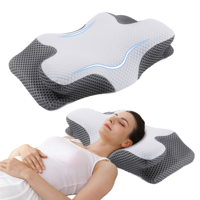 Oreillers en mousse à mémoire de forme BSCI avec couverture en coton biologique soutien orthopédique du cou pour la maison hôtel utilisation expédition en Amérique du Nord