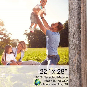 HMS 22x28 cornice in legno di lusso naturale Grey Plexiglass supporto tecnologia di superficie materiale pittura carta legno - Product Image 4