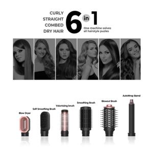 Brosse Sèche-Cheveux Soufflante Électrique Rotative 7 en 1 Anti-Frisottis en Une Étape Vente en Gros - Product Image 3