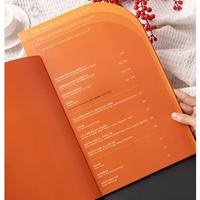 Menu de restaurant personnalisé haut de gamme de style INS, forme irrégulière, pour la nourriture occidentale, les boissons et la liste des vins