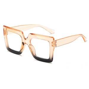 Gafas cuadradas de bloqueo de luz azul de gran tamaño, superventas, de dos tonos, gafas de ordenador de moda para mujer para pantallas digitales - Product Image 4