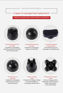 Masajeador de espalda con 6 cabezales de masaje, martillo de masaje de tejido profundo para aliviar el dolor muscular, gran oferta - Product Image 5