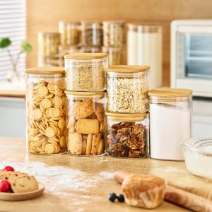 280ML Glass Square <b>Spice</b> <b>Jars</b> Empty Storage Containers Airtight Pressed Lid Eco-Friendly Freshness Preservation Kitchen - Product Image 4