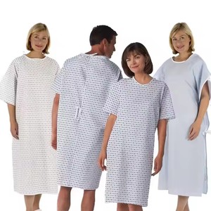 थोक कपास अस्पताल के कपड़े रोगी गाउन गैर-डिस्पोजेबल अस्पताल वर्दी - Product Image 1