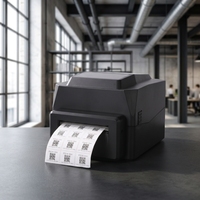Printer Label Transfer Termal 300DPI Baru 4 inci 110mm untuk Lebar Kertas 25mm-108mm USB & Nirkabel Tersedia