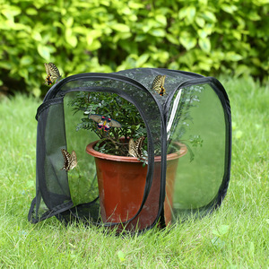 S Größe Solid Pattern Butterfly Habitat Terrarium Atmungsaktiver Outdoor-Beobachtungs käfig Reiß verschluss für Kleintiere Haustier käfig - Product Image 4