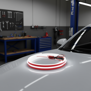 FST-KH-515 Universal 12V 10W LED Hood <b>Light</b> White 70-Inch Dynamic Daytime <b>Running</b> <b>Light</b> for Car Retrofit Upgrade - Product Image 2