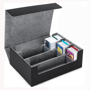 Boîte de rangement pour cartes à collectionner, Boîte de rangement Pok-<span class=keywords><strong>emon</strong></span>, Boîte de rangement élégante en cuir de luxe personnalisée pour cartes à collectionner, Rangement domestique - Product Image 1