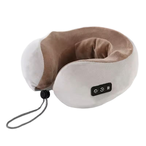 3KEYTravel a forma di U massaggiatore elettrico posteriore vibrante cuscino cervicale per uso domestico da viaggio massaggio al collo cuscino - Product Image 1