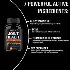 Capsules naturelles anti-inflammatoire antioxydant puissant et vitamine C 3 en 1 Supplément de soutien articulaire pour adultes - Product Image 4