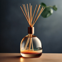 Haute qualité 100ml 150ml 200ml diffuseur de dégradé de couleur bouteilles d'aromathérapie parfum vide bouteilles de parfum pour la maison sérigraphie