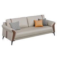 Ensemble de canapés sectionnels en cuir, style moderne et minimaliste, pour appartement, maison, salon, bureau, réception, canapé pour clients, durable et écologique