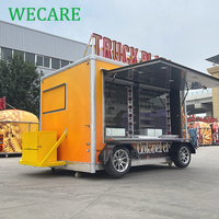 Wecare Street Mini Camion de Cuisine Mobile Extérieur Entièrement Équipé pour Café, Glaces, Frites et BBQ