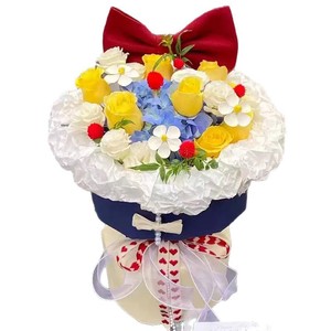 Cadeau de la Saint-Valentin pour petite amie : bouquet de roses éternelles en savon coloré, fleur artificielle à tenir en main - Product Image 2
