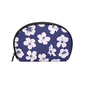 Trousse de Maquillage en Forme de Coquillage à Fermeture Éclair pour Filles, Motif Fleurs Hawaïennes, Sac Cosmétique de Voyage Pas Cher - Product Image 1