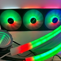Fantaisie WuKong 360mm RGB ARGB CPU liquide refroidisseur aluminium dissipateur thermique 4pin radiateur connecteur 3pin ventilateurs jeu Air/eau processeurs