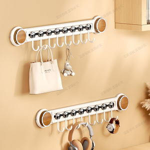 Rotating Suction Cup Row Hooks Wall Mounted No Drilling Required Strong Load Bearing Capacity Removable Door Hooks - Product Image 3
