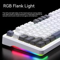 Keyboard Mekanik Nirkabel AULA F87 Pro 87 Tombol Triple-mode RGB Backlit 80% Layout Plastik Gaming Hot-Swap Grosir Baru