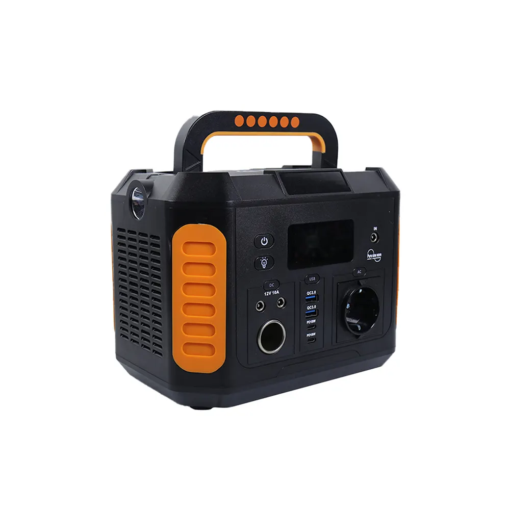 600W Solar Generator 553Wh Power Bank Two Ac Outlet Portable Power Station For Camping Hunting Vans Emergency Backup