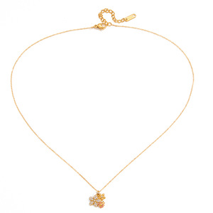 Collier pendentif coccinelle fleurie en acier inoxydable avec strass, bijou fantaisie pour femme, idée cadeau - Product Image 5
