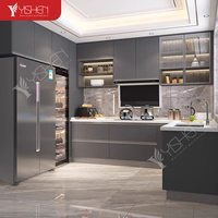 Ensemble de placards de cuisine en bois modulaire complet de luxe haut de gamme