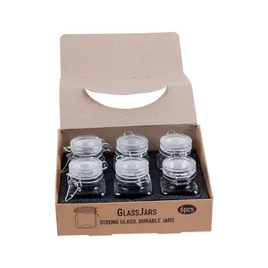 Lanchuang Wholesale Hotsale Mini Jar With Clip Lid Tobacco Storage Jar Customized Logo