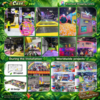 Parc d'attractions intérieur géant pour trampolines, personnalisé pour les influenceurs, centre d'entraînement interactif et de développement physique pour enfants 1