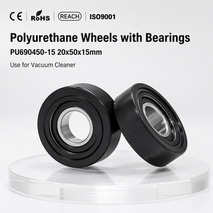 <span class=keywords><strong>Roues</strong></span> en polyuréthane avec roulements PU690450-15 20x50x15mm Rouleau de guidage en PU pour <span class=keywords><strong>aspirateur</strong></span> - Product Image 2