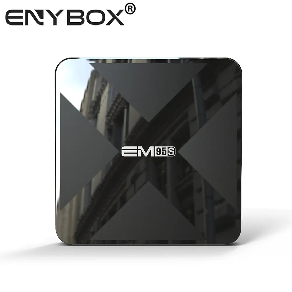 Android 9.0 TV Box Amlogic S905X3 Quad Core CPU EM95S Pintar Internet TV Box