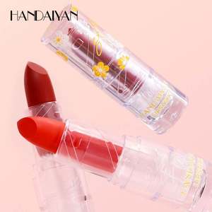 HANDAIYAN Rouge à lèvres hydratant longue tenue, effet mat, anti-transfert, 12 couleurs, design ajouré, maquillage cosmétique - Product Image 1