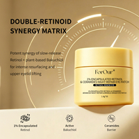 Masque pour les yeux en feuille avec 1% de rétinol et de céramide encapsulés, précision dermique, néogenèse, OEM, réparation nocturne, anti-rides profond
