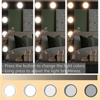 Coiffeuse de style moderne avec rangement pour maquillage et accessoires